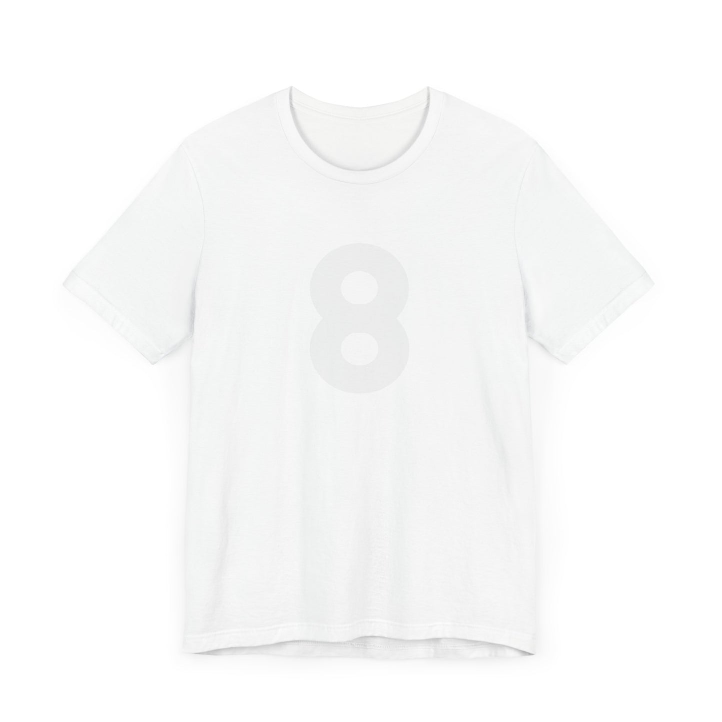 Icon 8 (white) Unisex Jersey Short Sleeve Tee