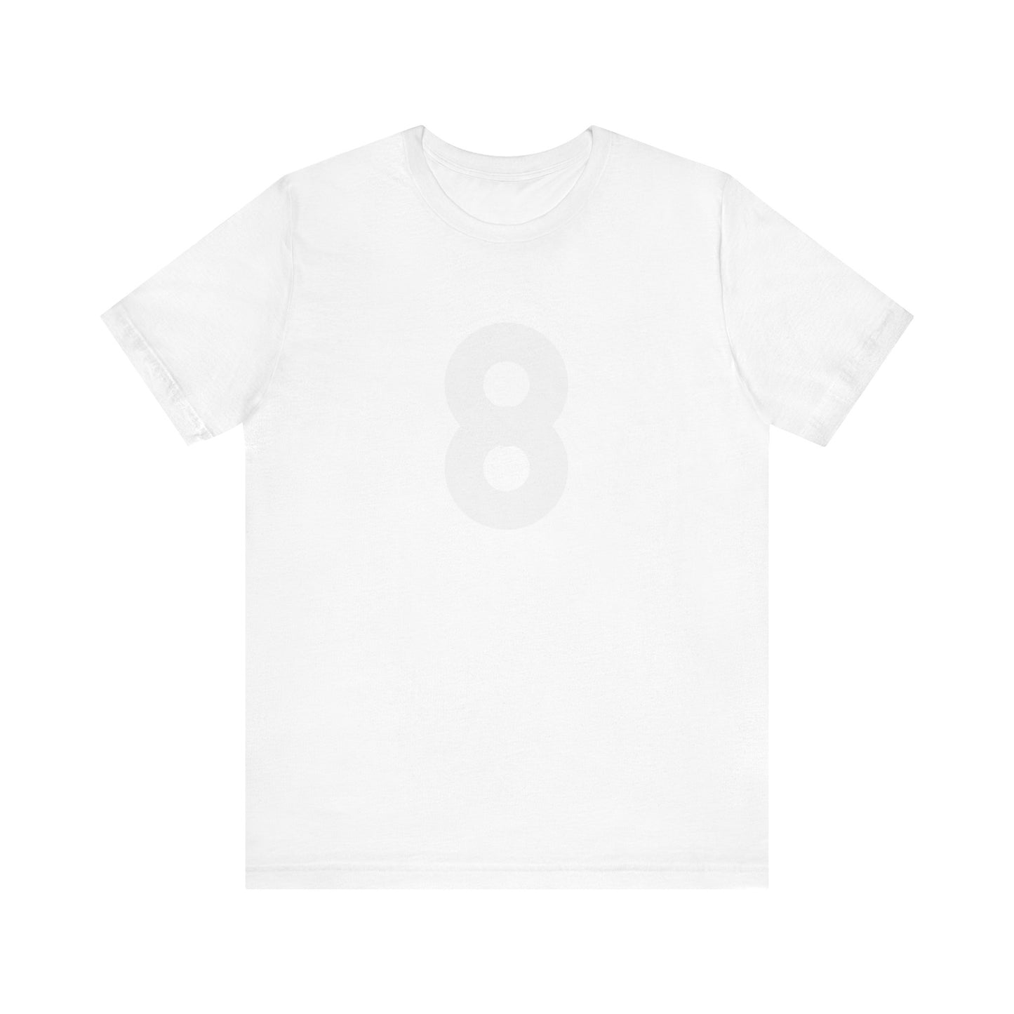 Icon 8 (white) Unisex Jersey Short Sleeve Tee