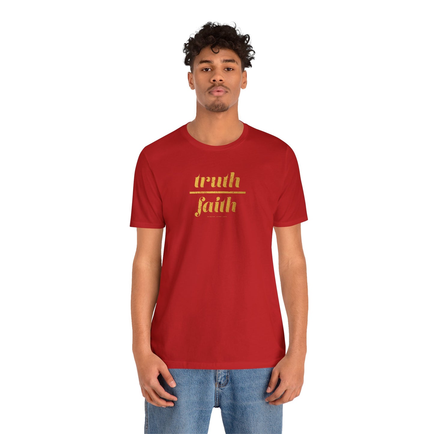 Truth Over Faith Unisex Jersey Short Sleeve Tee