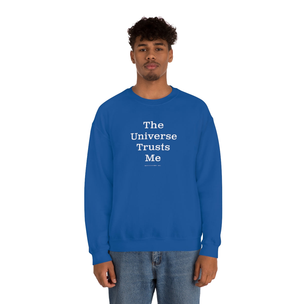 The Universe Trusts Me™ // Unisex Heavy Blend™ Crewneck Sweatshirt