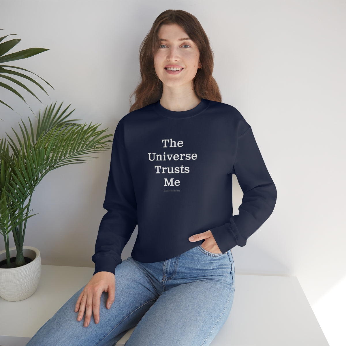 The Universe Trusts Me™ // Unisex Heavy Blend™ Crewneck Sweatshirt