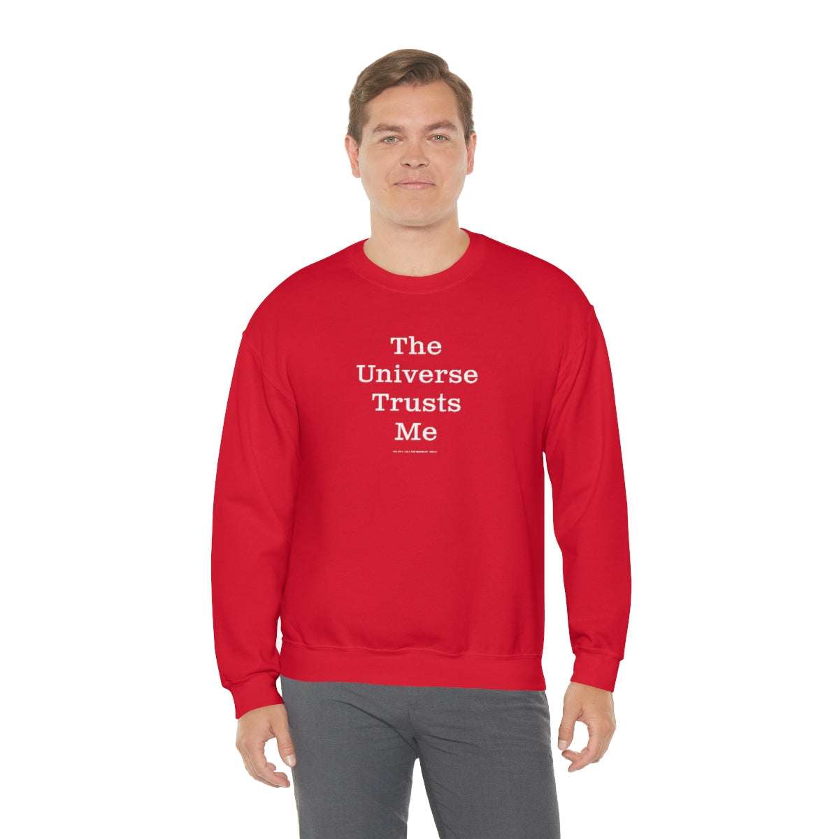 The Universe Trusts Me™ // Unisex Heavy Blend™ Crewneck Sweatshirt