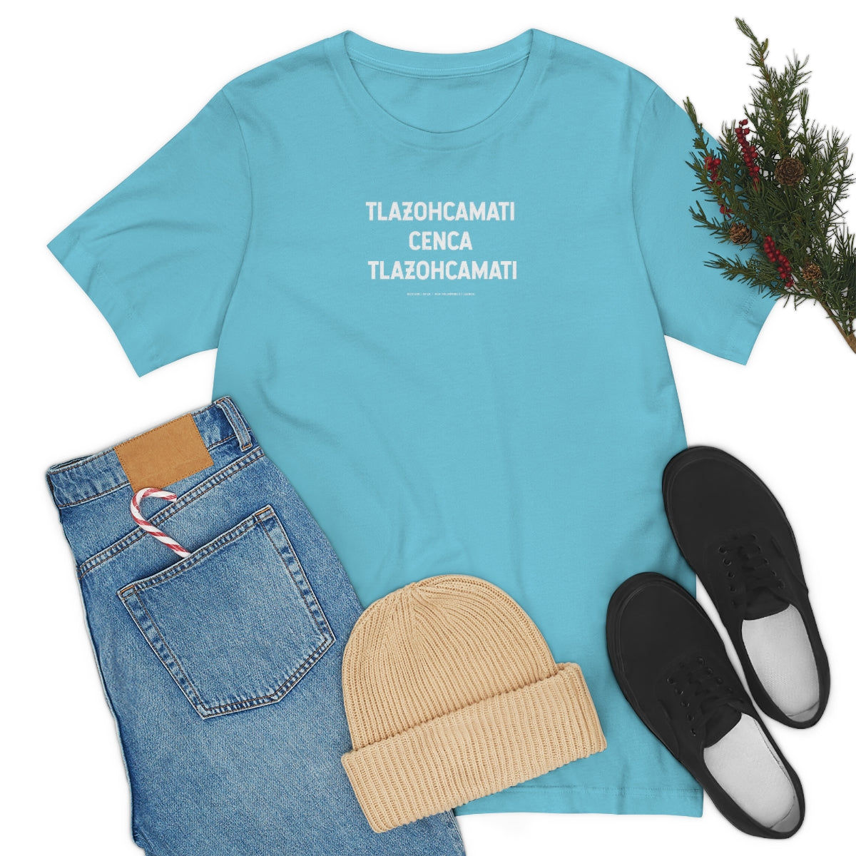 Tlazohcamati Cuenca Tlazohcamati (The Native American/AztecThank You) // Unisex Jersey Short Sleeve Tee