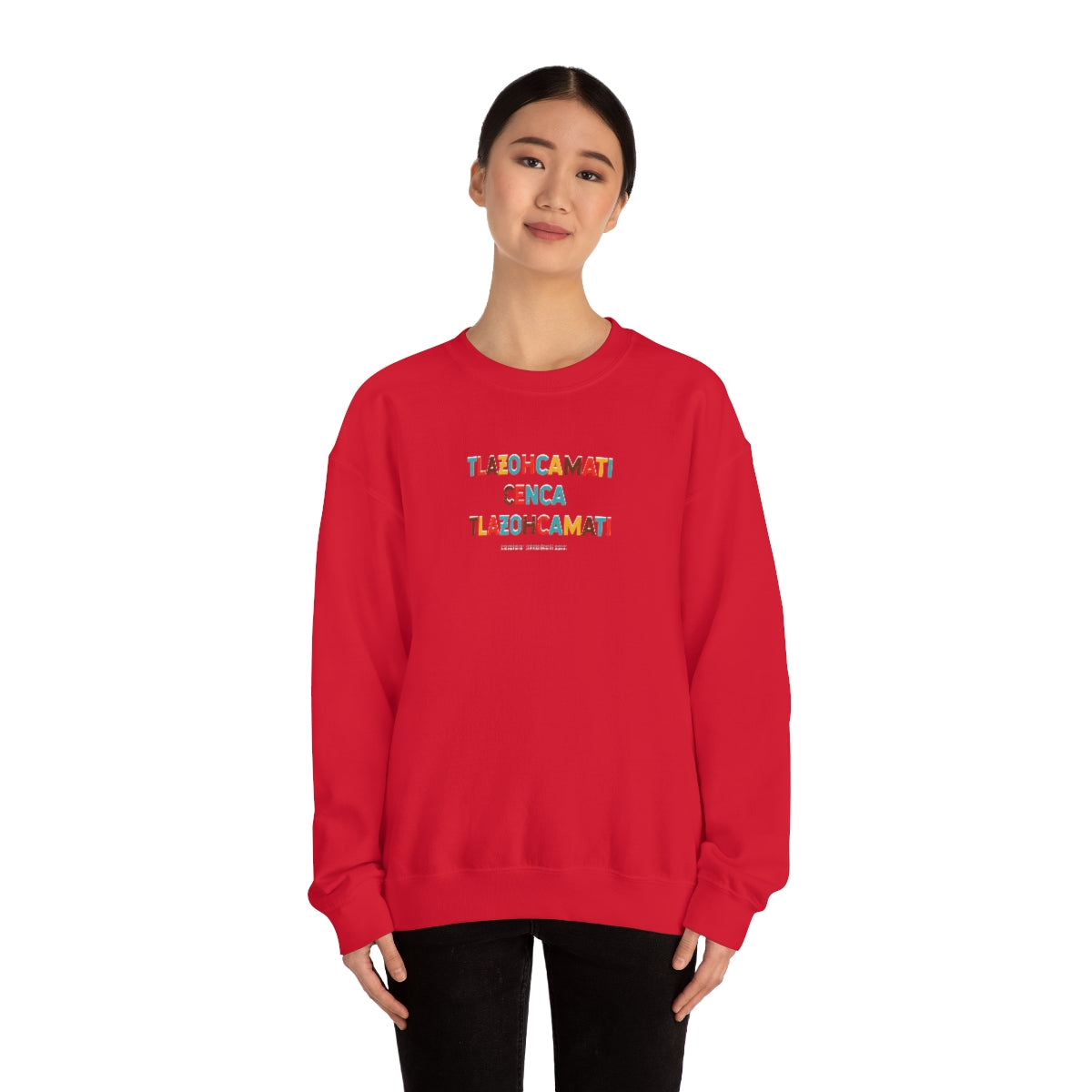 Tlazohcamati (Aztec Thank You) // Unisex Heavy Blend™ Crewneck Sweatshirt
