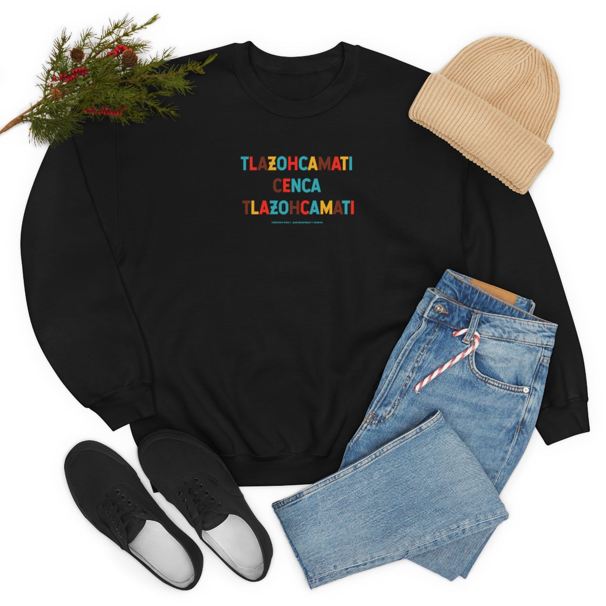 Tlazohcamati (Aztec Thank You) // Unisex Heavy Blend™ Crewneck Sweatshirt