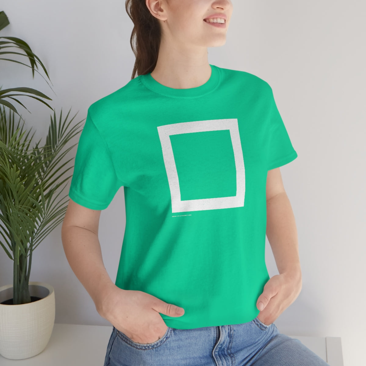 Square (blanca) // Unisex Jersey Short Sleeve Tee