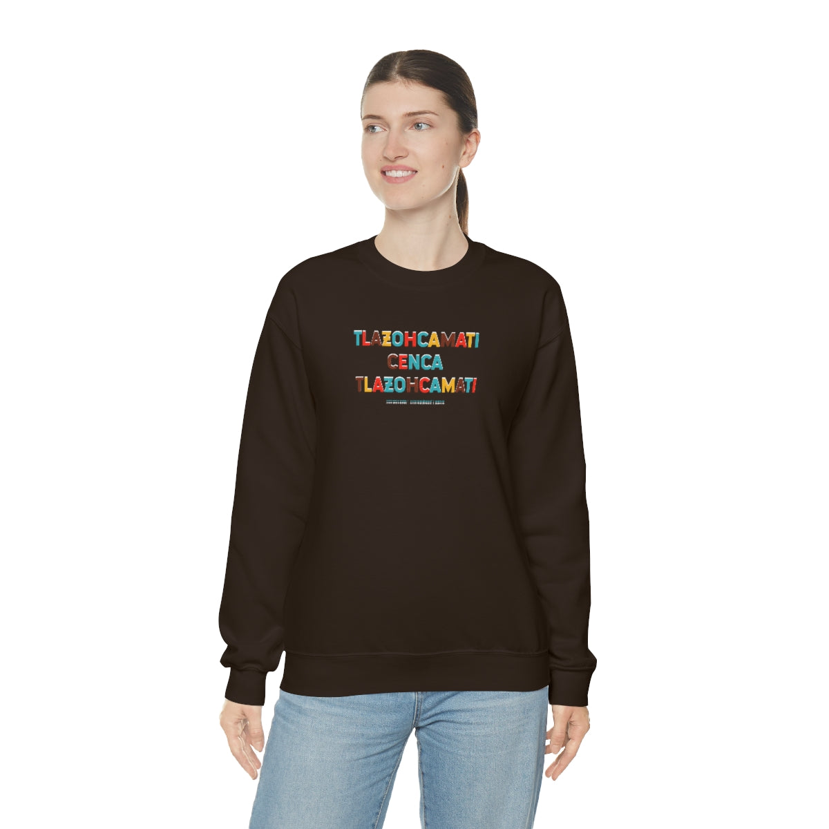 Tlazohcamati (Aztec Thank You) // Unisex Heavy Blend™ Crewneck Sweatshirt