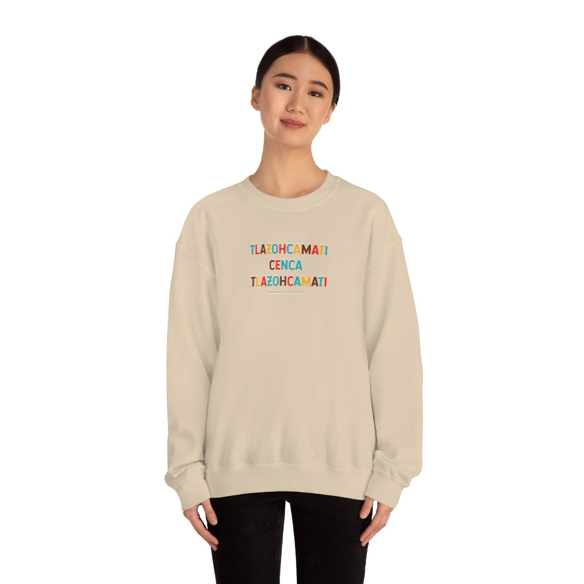 Tlazohcamati (Aztec Thank You) // Unisex Heavy Blend™ Crewneck Sweatshirt