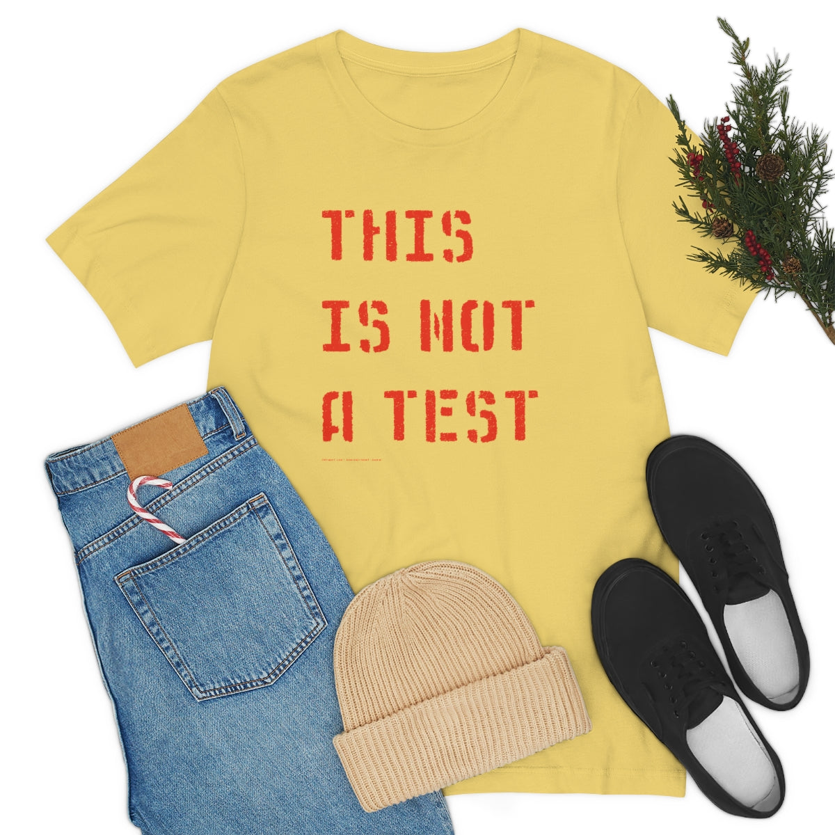 This Is Not A Test (Stencil) // Unisex Jersey Short Sleeve Tee