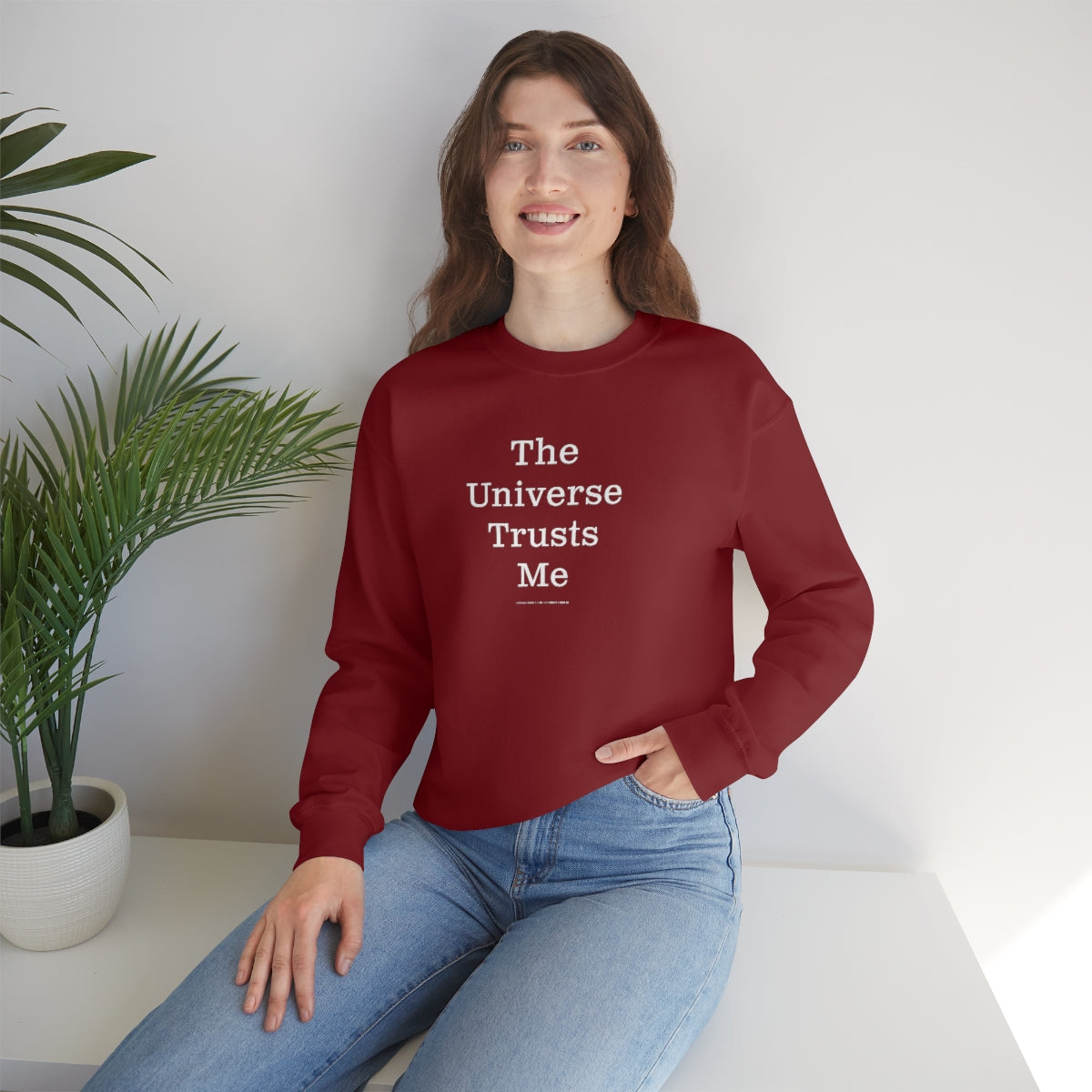 The Universe Trusts Me™ // Unisex Heavy Blend™ Crewneck Sweatshirt