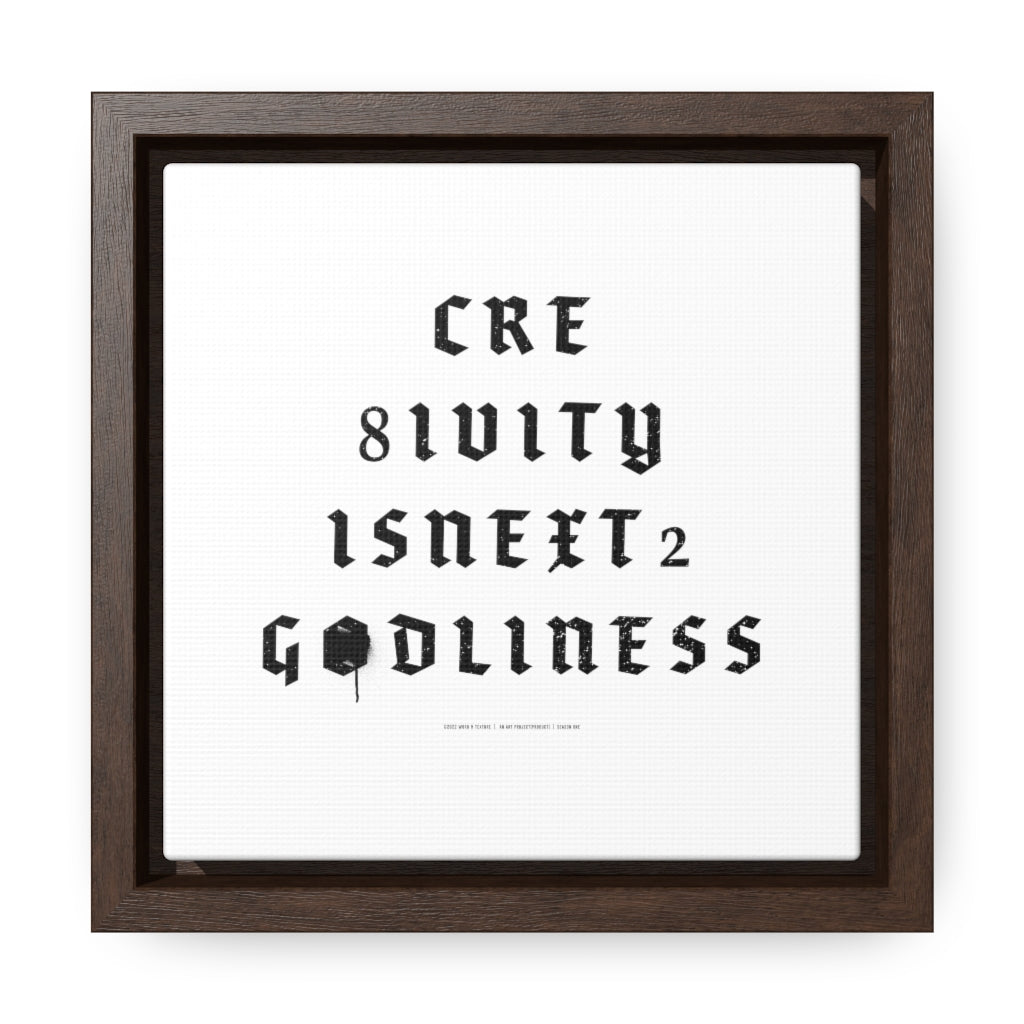 Creativity & Godliness (side B) // S1E11 // Yang // Gallery Canvas Wraps, Square Frame