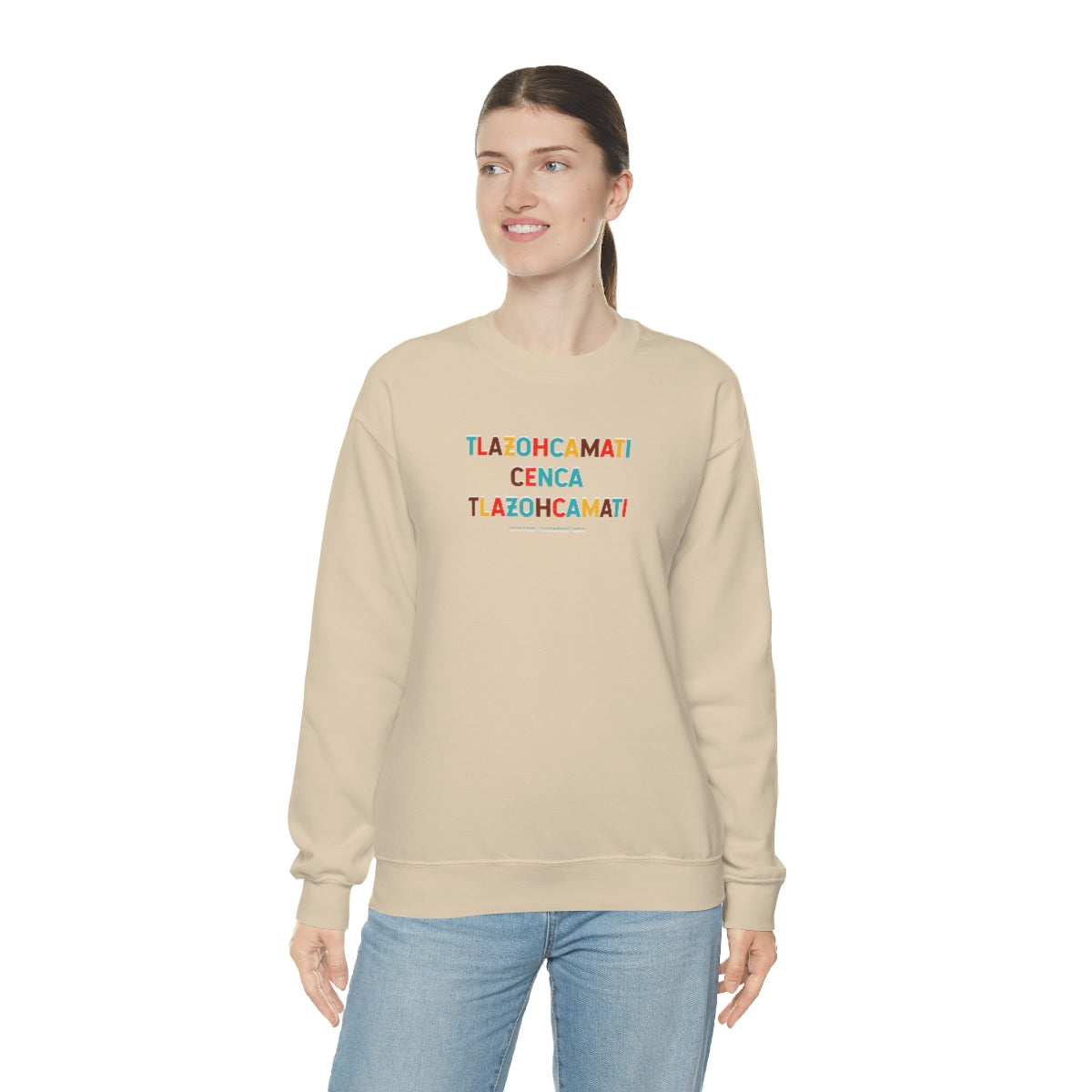 Tlazohcamati (Aztec Thank You) // Unisex Heavy Blend™ Crewneck Sweatshirt