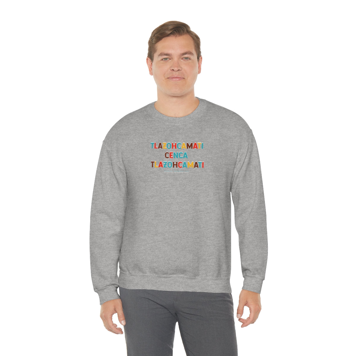 Tlazohcamati (Aztec Thank You) // Unisex Heavy Blend™ Crewneck Sweatshirt