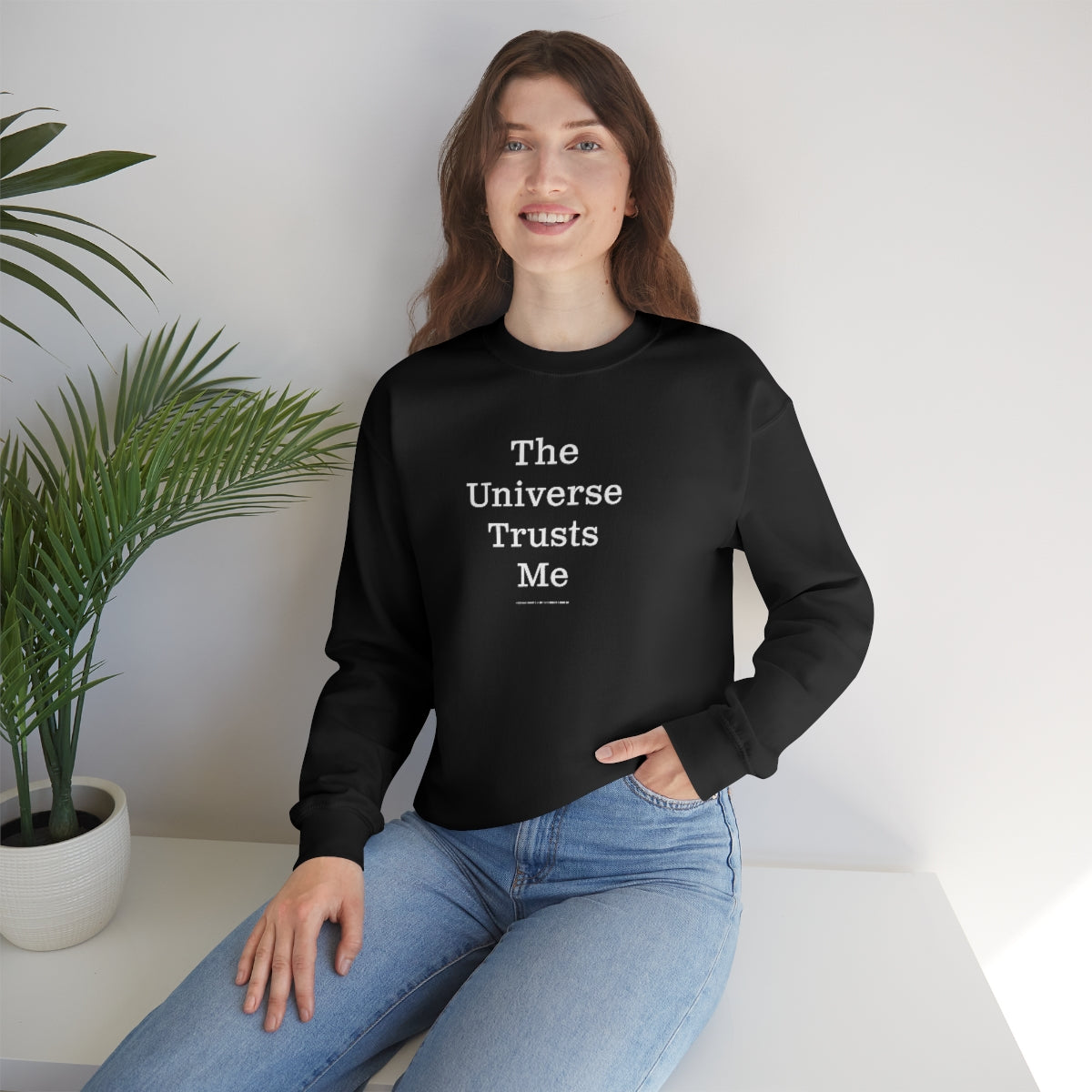 The Universe Trusts Me™ // Unisex Heavy Blend™ Crewneck Sweatshirt