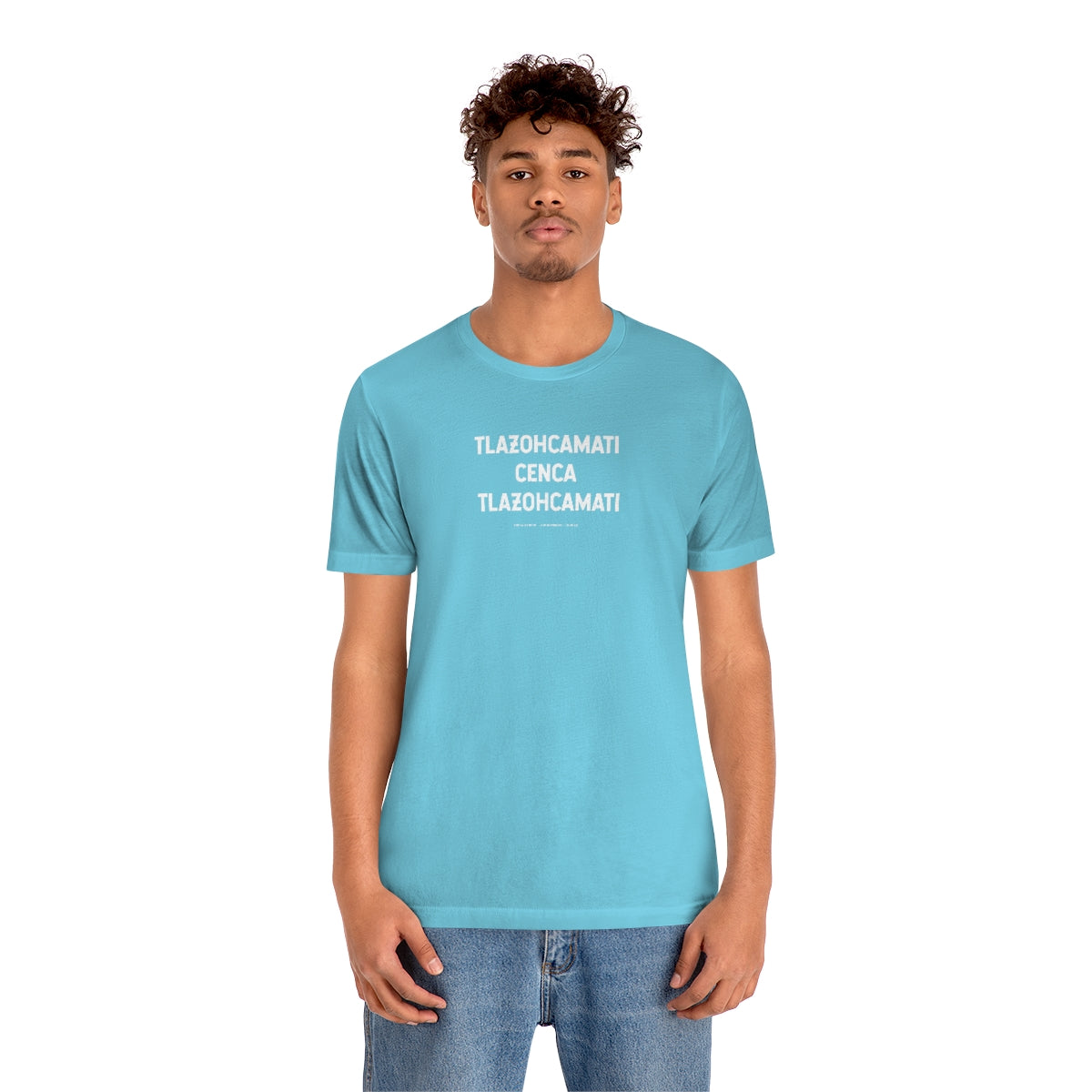 Tlazohcamati Cuenca Tlazohcamati (The Native American/AztecThank You) // Unisex Jersey Short Sleeve Tee