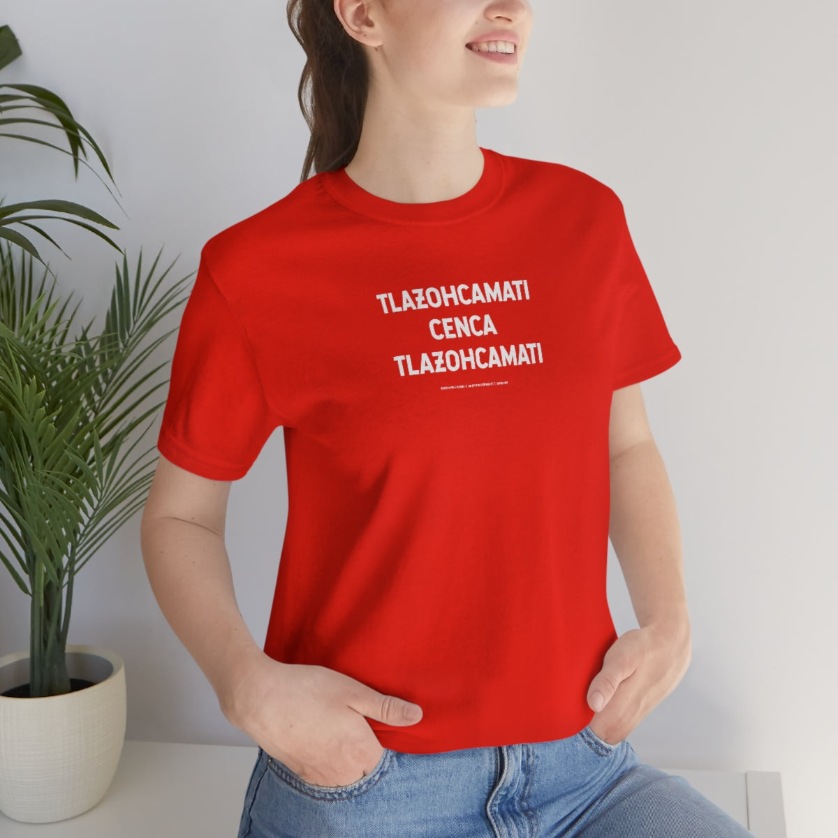 Tlazohcamati Cuenca Tlazohcamati (The Native American/AztecThank You) // Unisex Jersey Short Sleeve Tee