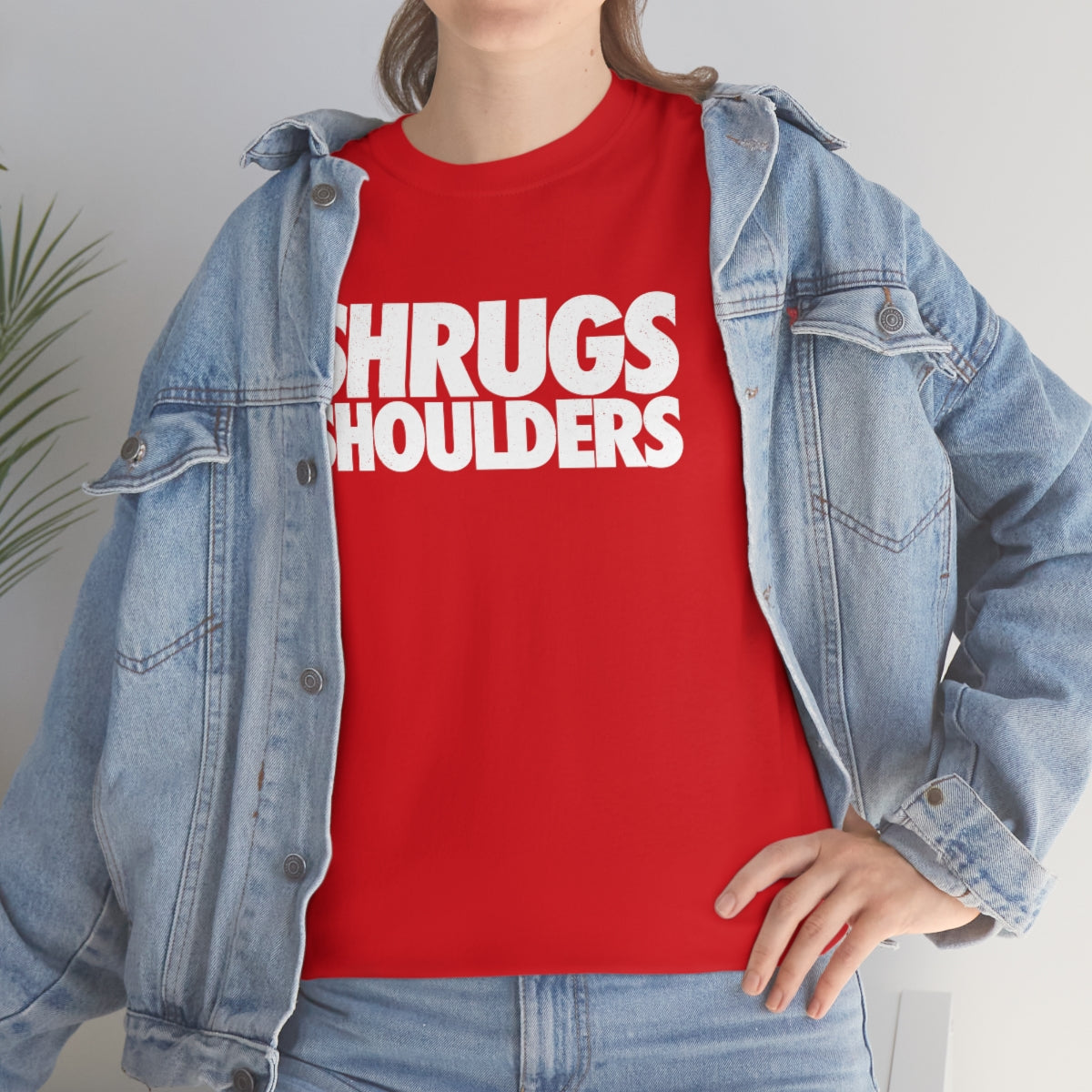 Shrugs Shoulders // Unisex Heavy Cotton Tee