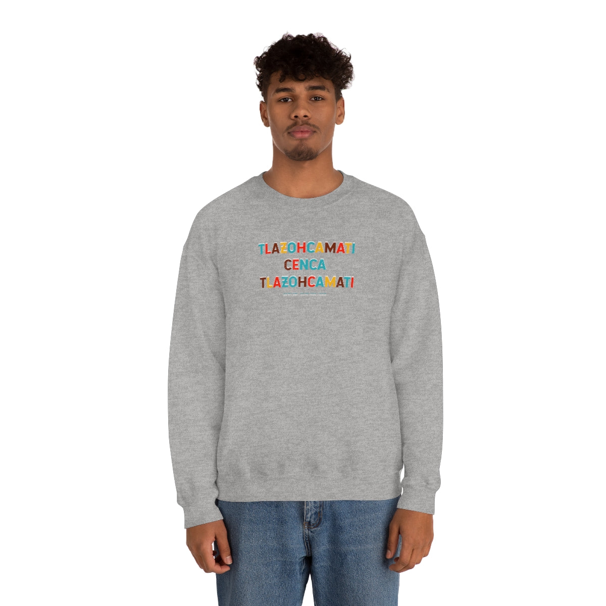 Tlazohcamati (Aztec Thank You) // Unisex Heavy Blend™ Crewneck Sweatshirt