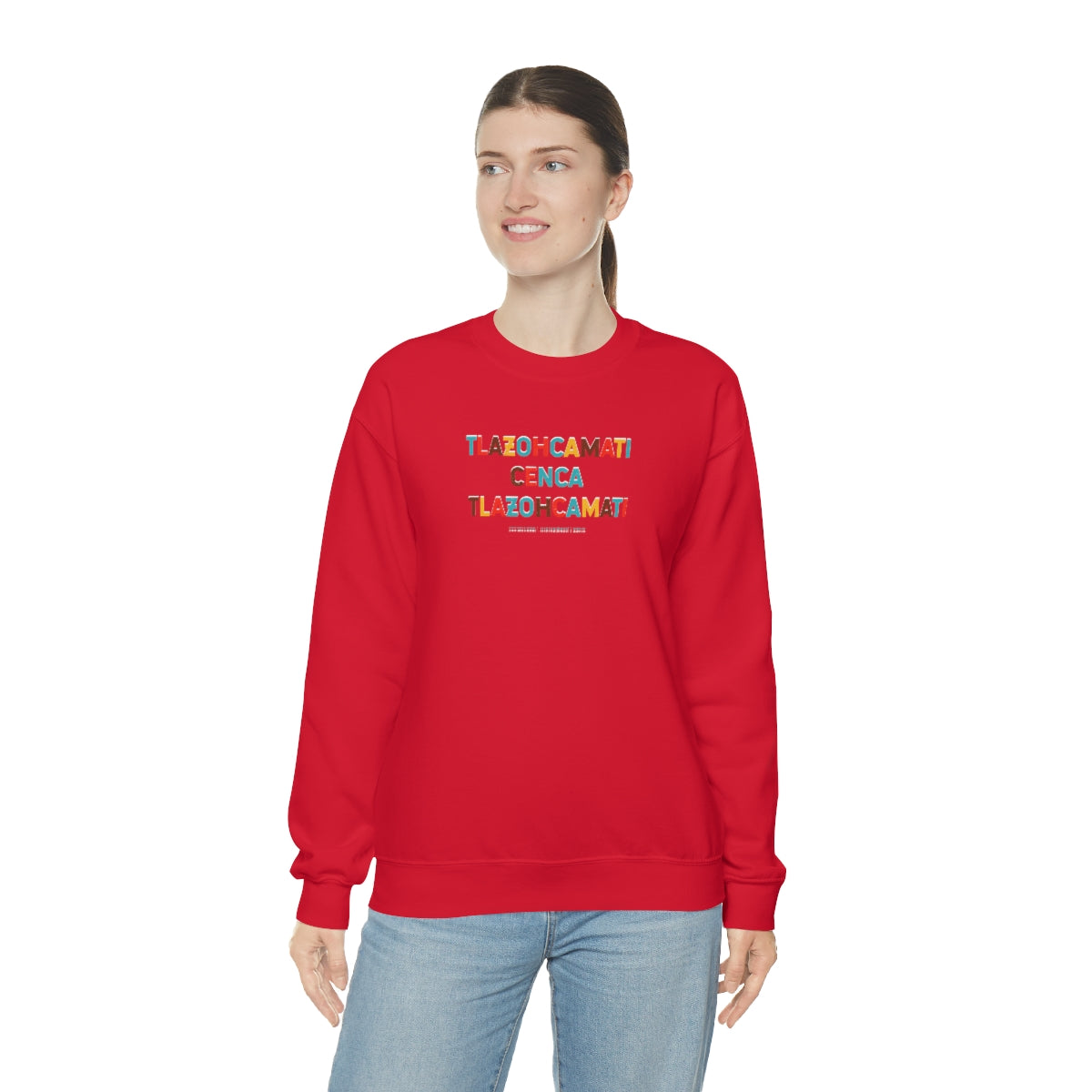 Tlazohcamati (Aztec Thank You) // Unisex Heavy Blend™ Crewneck Sweatshirt