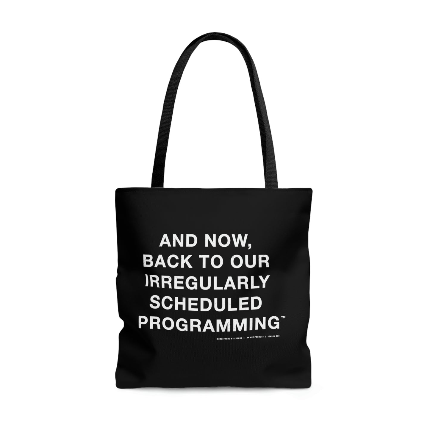 Irregular Programming (Blacked) // Tote Bag (AOP)