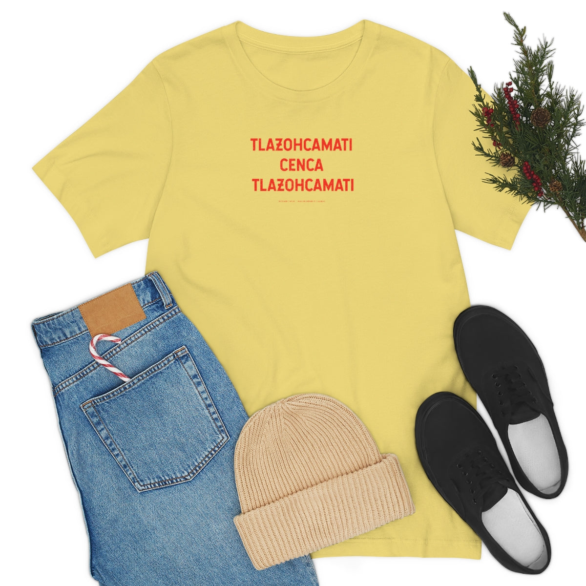 Tlazohcamati Cuenca Tlazohcamati (The Native American/AztecThank You) // Unisex Jersey Short Sleeve Tee