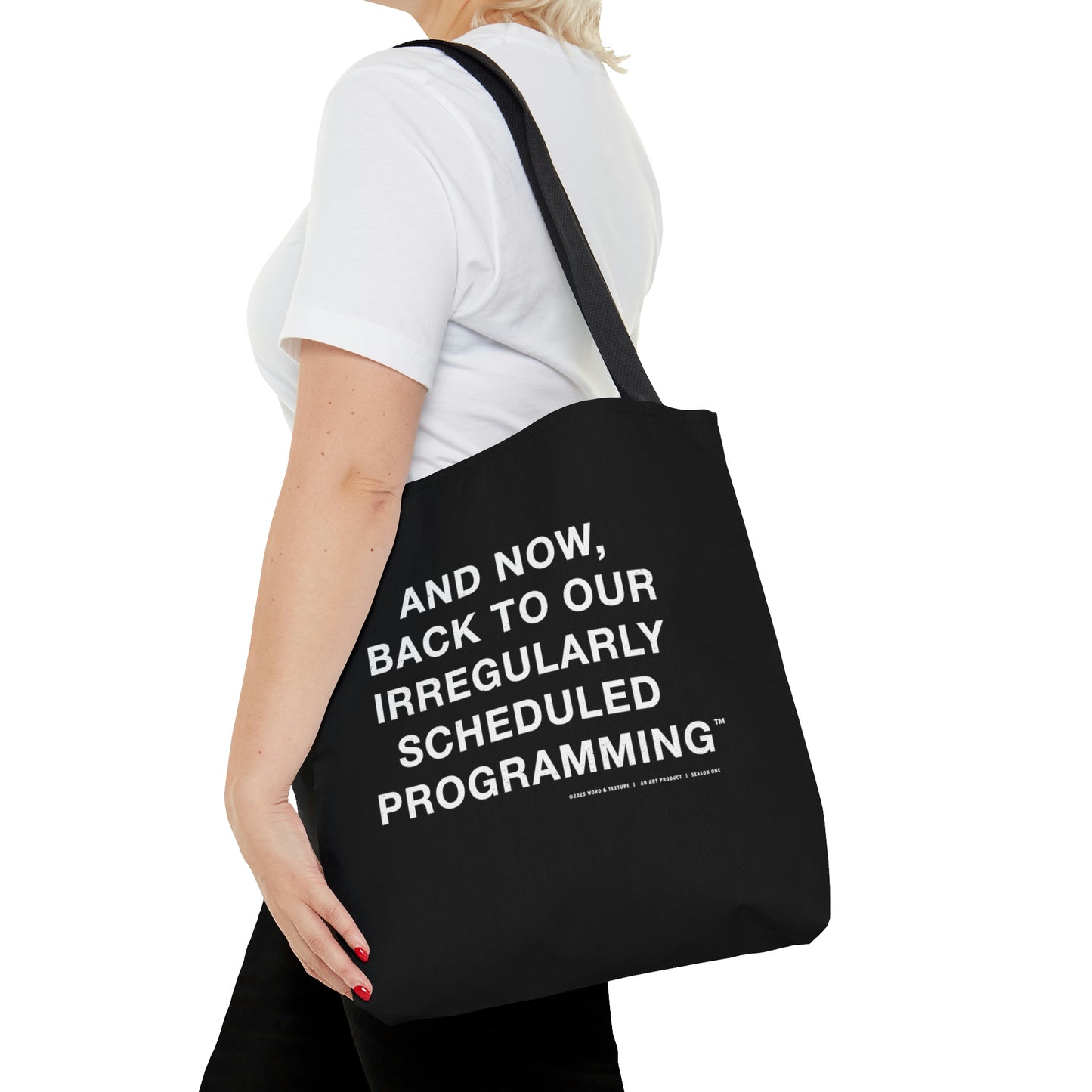 Irregular Programming (Blacked) // Tote Bag (AOP)
