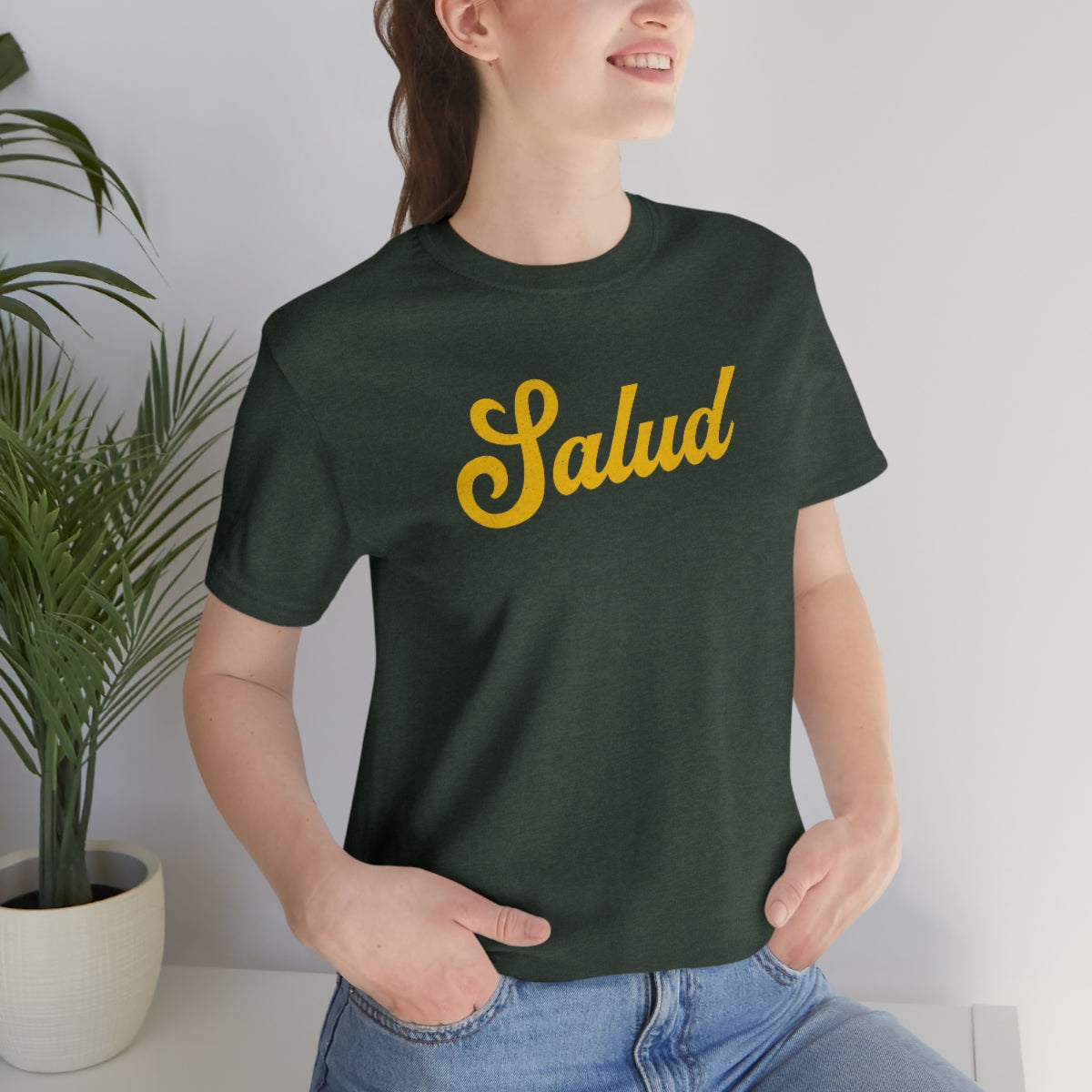 Salud™ (amarilla) // Unisex Jersey Short Sleeve Tee