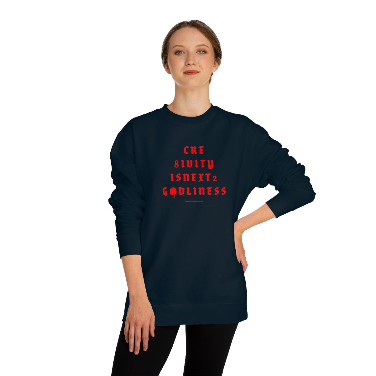 Creativity & Godliness (roja) // Unisex Crew Neck Sweatshirt