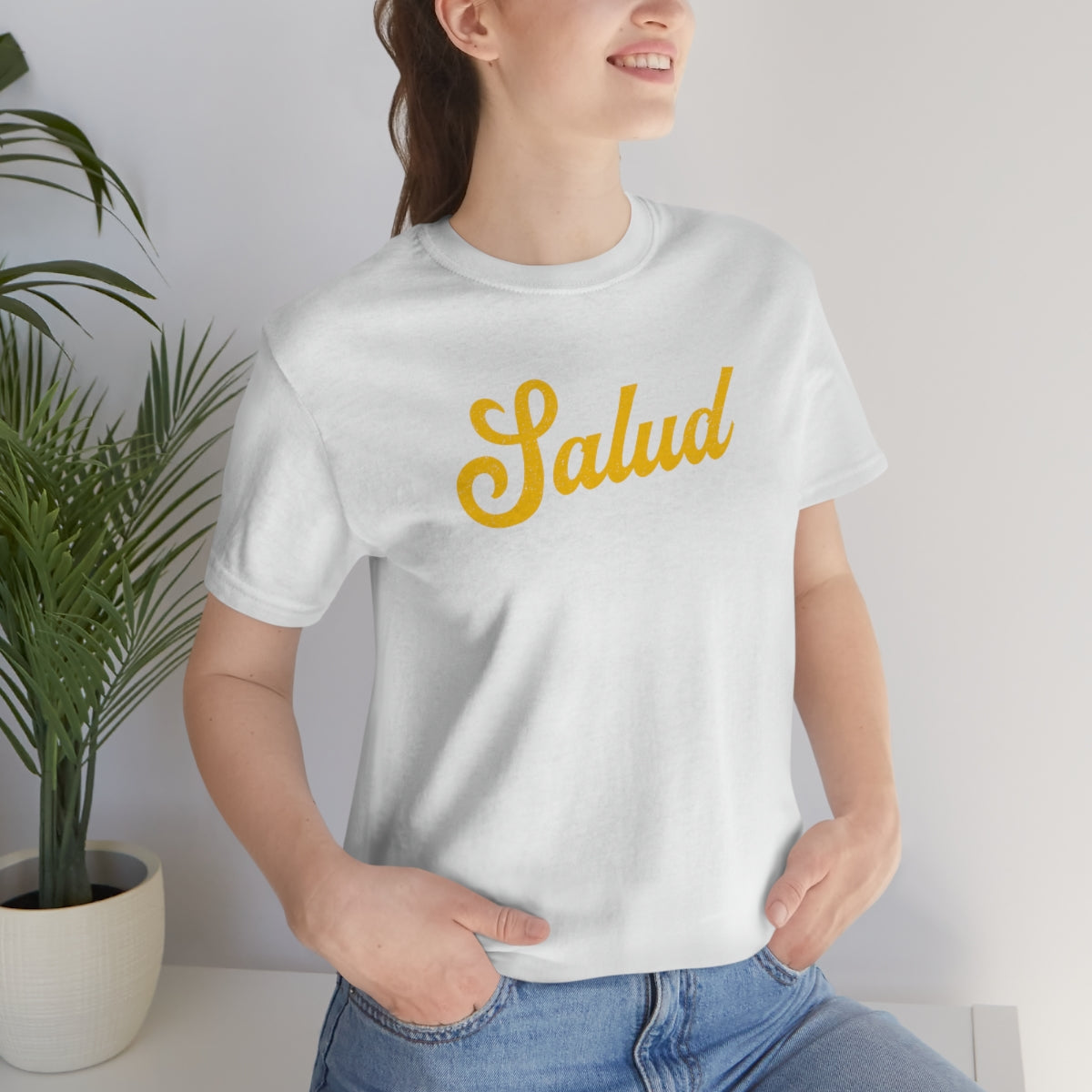 Salud™ (amarilla) // Unisex Jersey Short Sleeve Tee