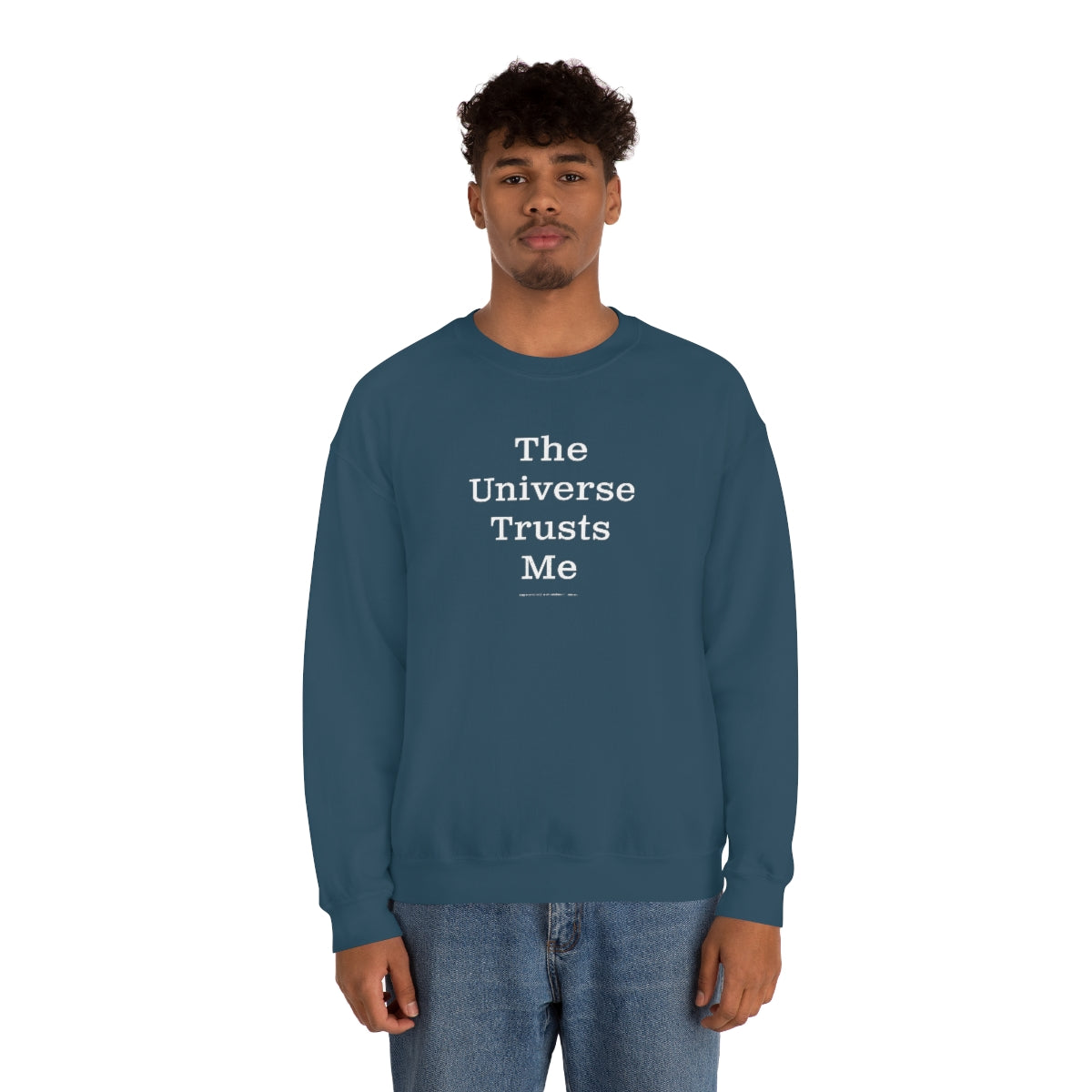 The Universe Trusts Me™ // Unisex Heavy Blend™ Crewneck Sweatshirt