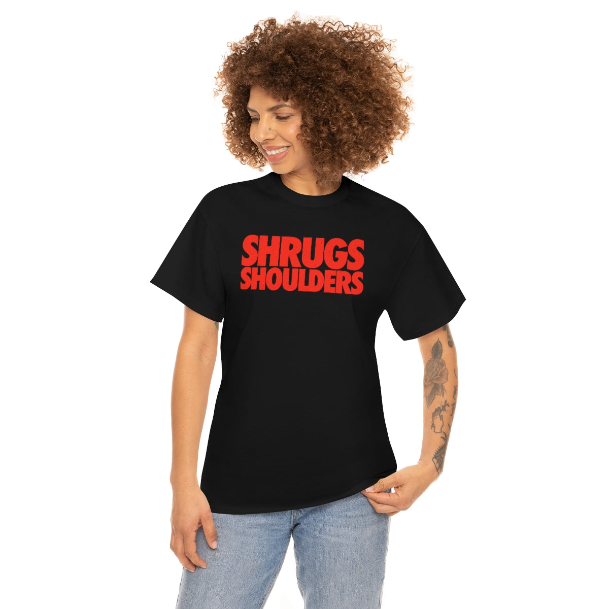 Shrugs Shoulders // Unisex Heavy Cotton Tee