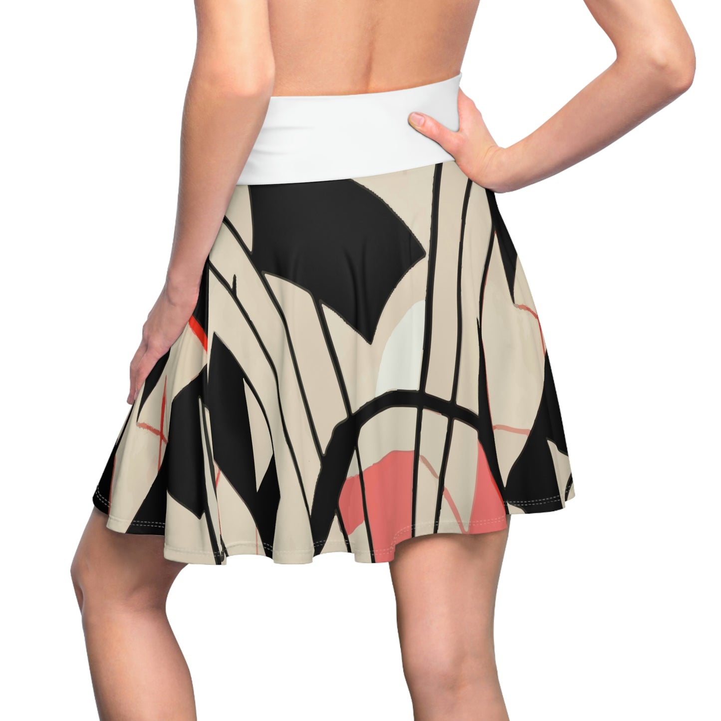 Tribal Mondrian Print // Women's Skater Skirt