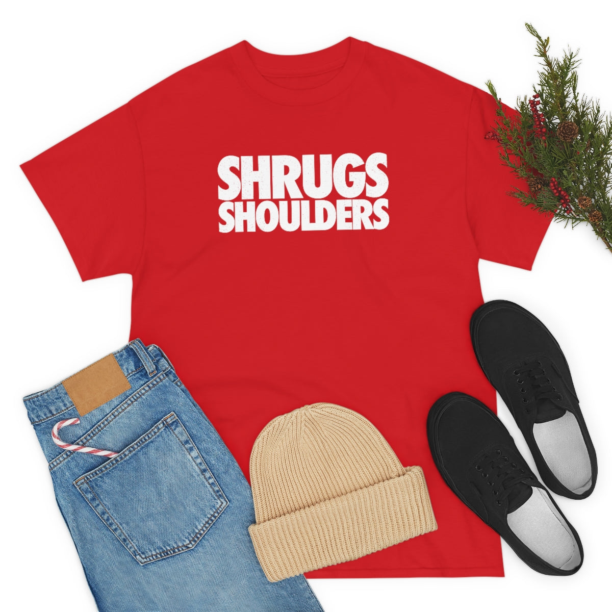 Shrugs Shoulders // Unisex Heavy Cotton Tee