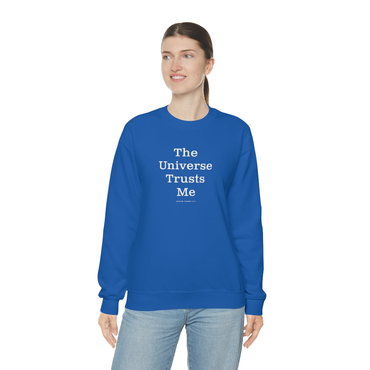 The Universe Trusts Me™ // Unisex Heavy Blend™ Crewneck Sweatshirt