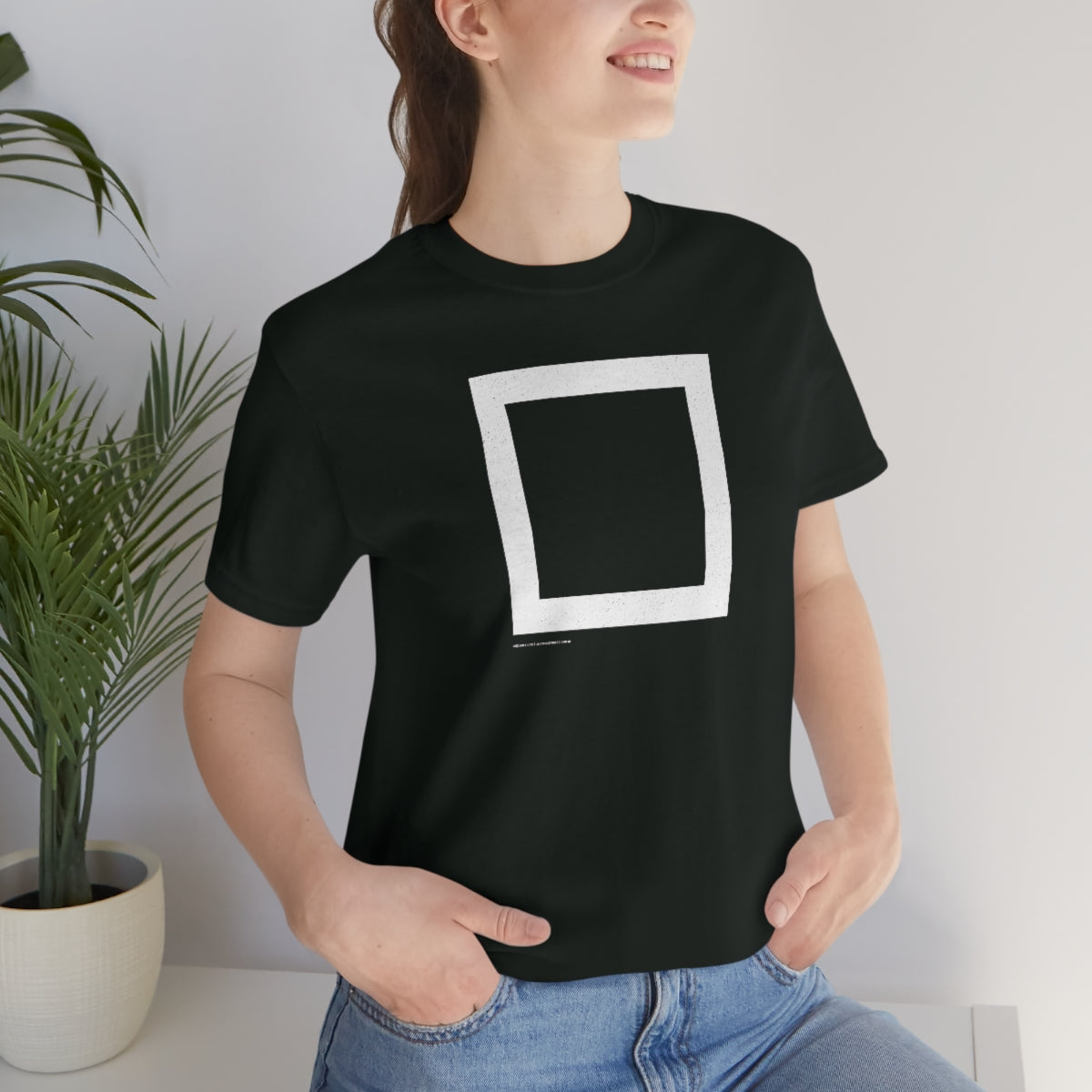 Square (blanca) // Unisex Jersey Short Sleeve Tee