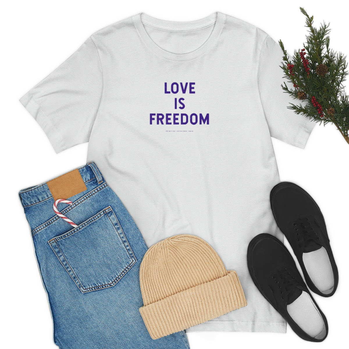 Love Is Freedom // Unisex Jersey Short Sleeve Tee