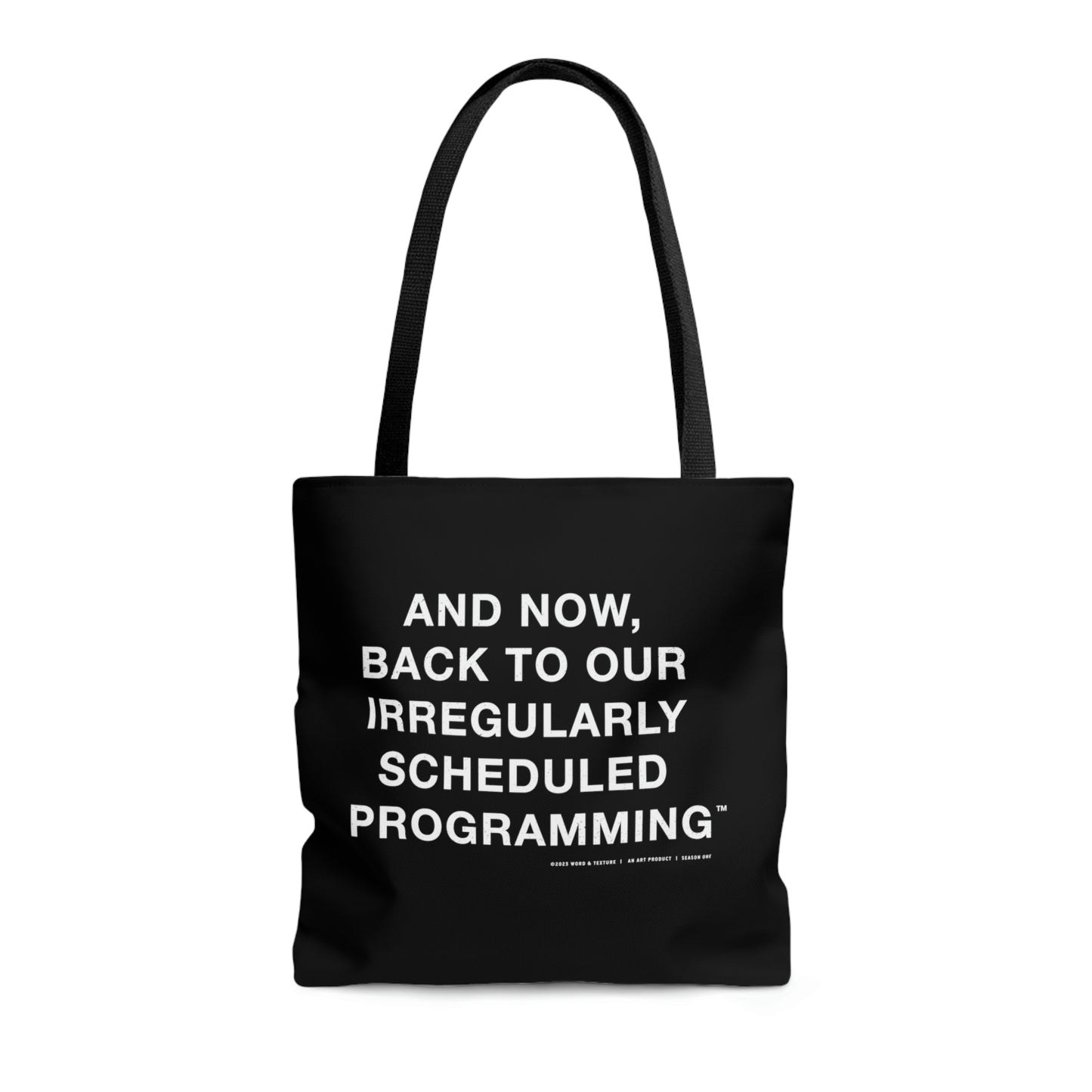 Irregular Programming (Blacked) // Tote Bag (AOP)