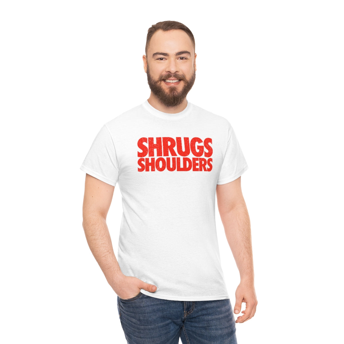 Shrugs Shoulders // Unisex Heavy Cotton Tee