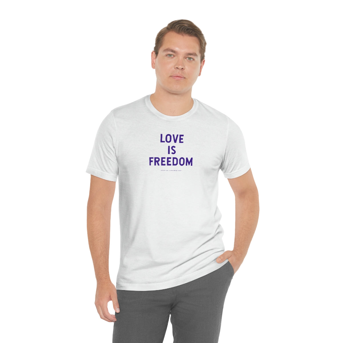 Love Is Freedom // Unisex Jersey Short Sleeve Tee