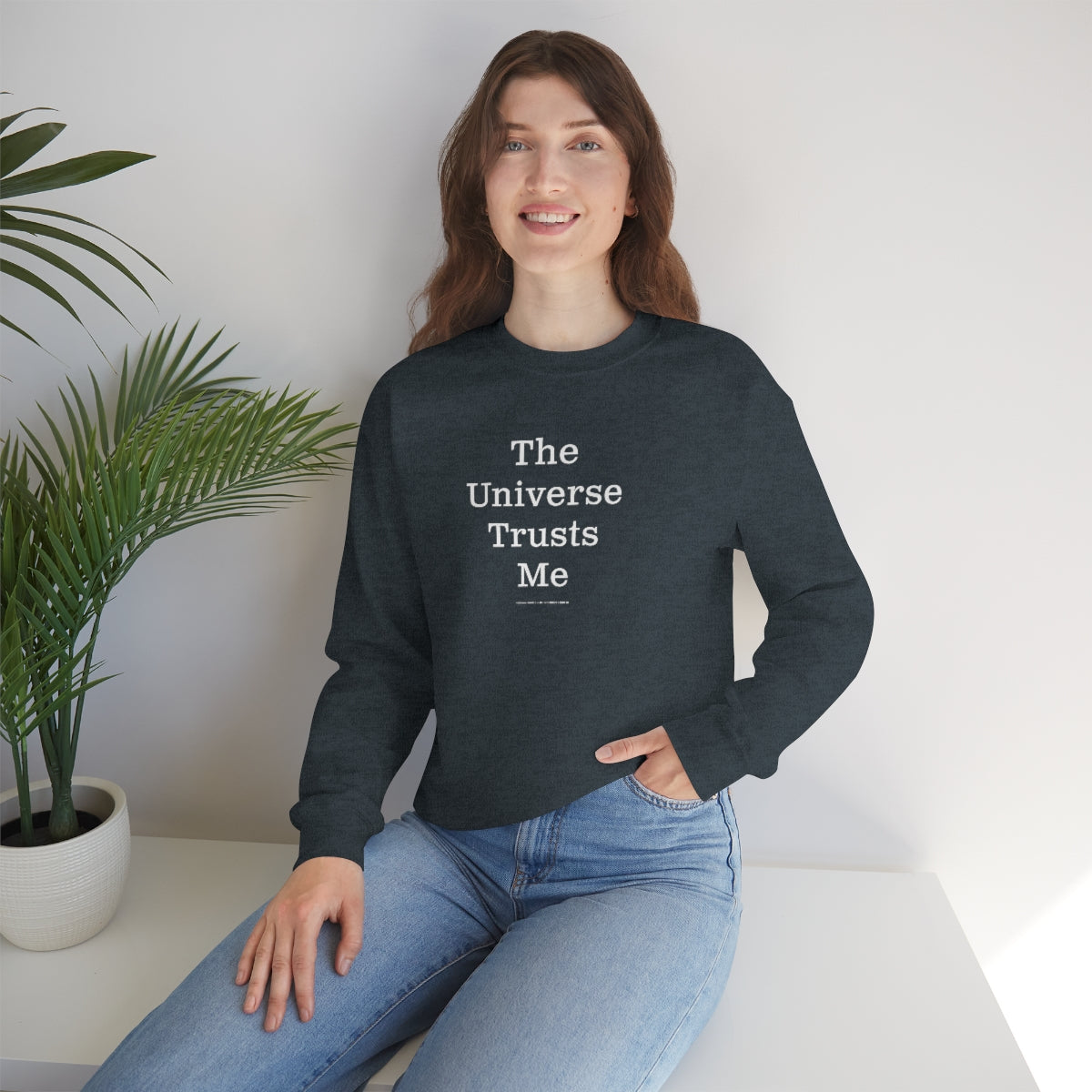 The Universe Trusts Me™ // Unisex Heavy Blend™ Crewneck Sweatshirt