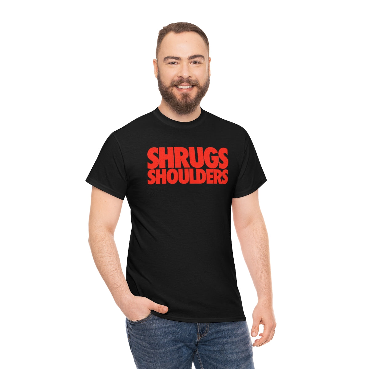 Shrugs Shoulders // Unisex Heavy Cotton Tee