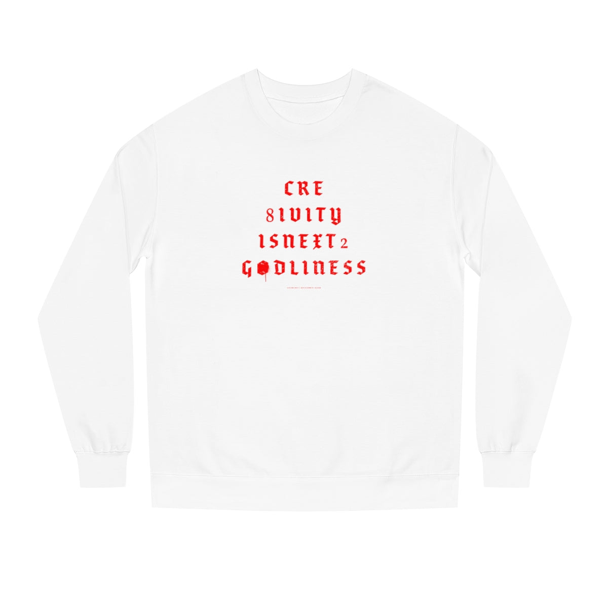 Creativity & Godliness (roja) // Unisex Crew Neck Sweatshirt