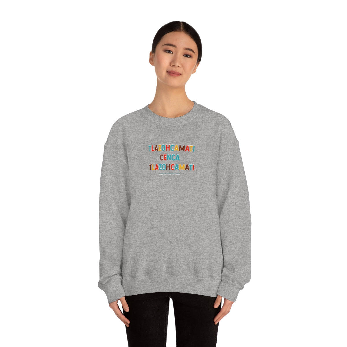 Tlazohcamati (Aztec Thank You) // Unisex Heavy Blend™ Crewneck Sweatshirt