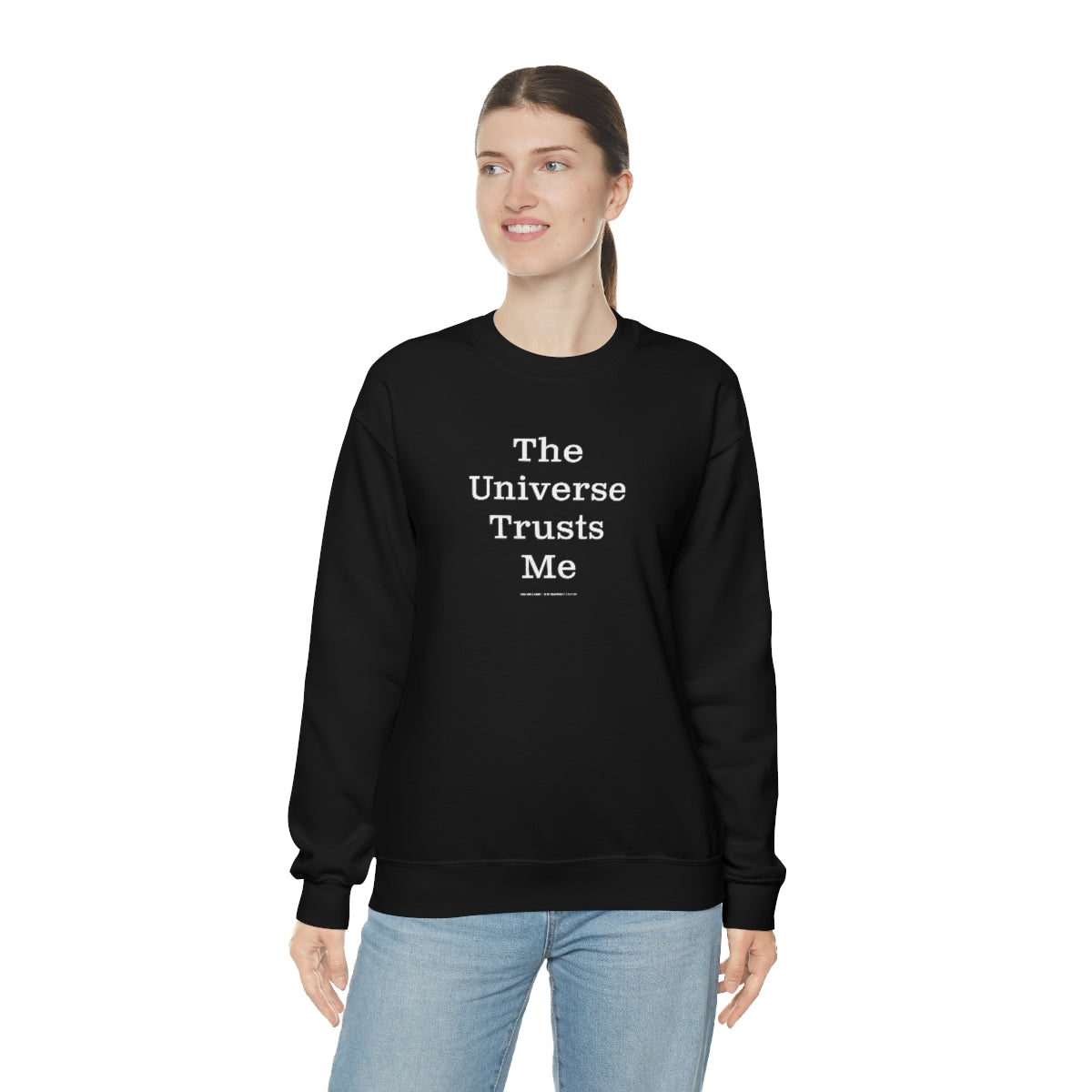 The Universe Trusts Me™ // Unisex Heavy Blend™ Crewneck Sweatshirt