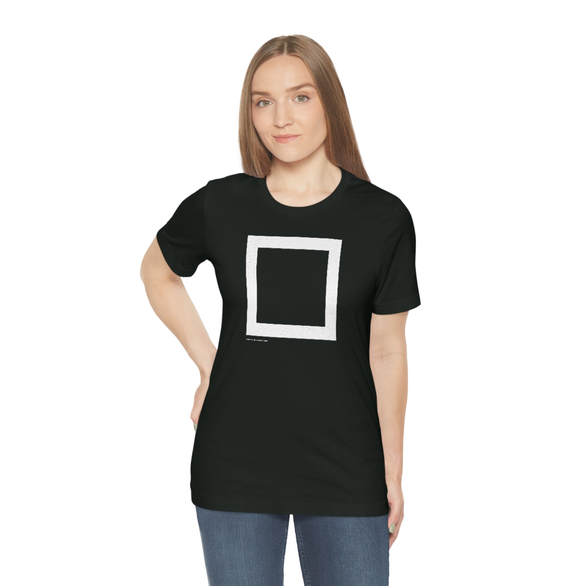 Square (blanca) // Unisex Jersey Short Sleeve Tee