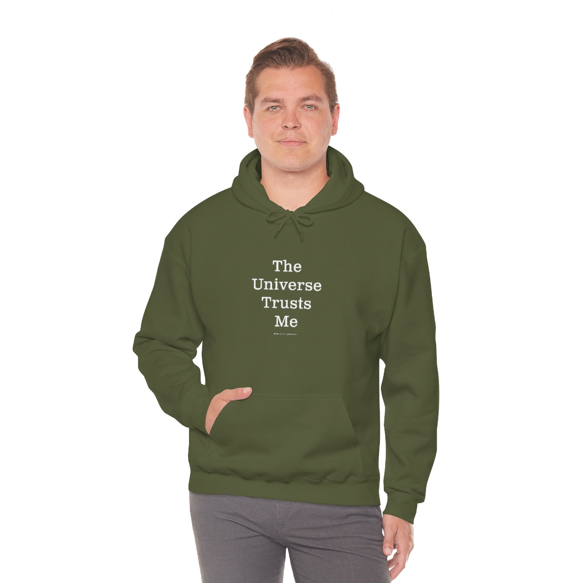 The Universe Trusts Me™ //  Unisex Heavy Blend™ Hooded Sweatshirt