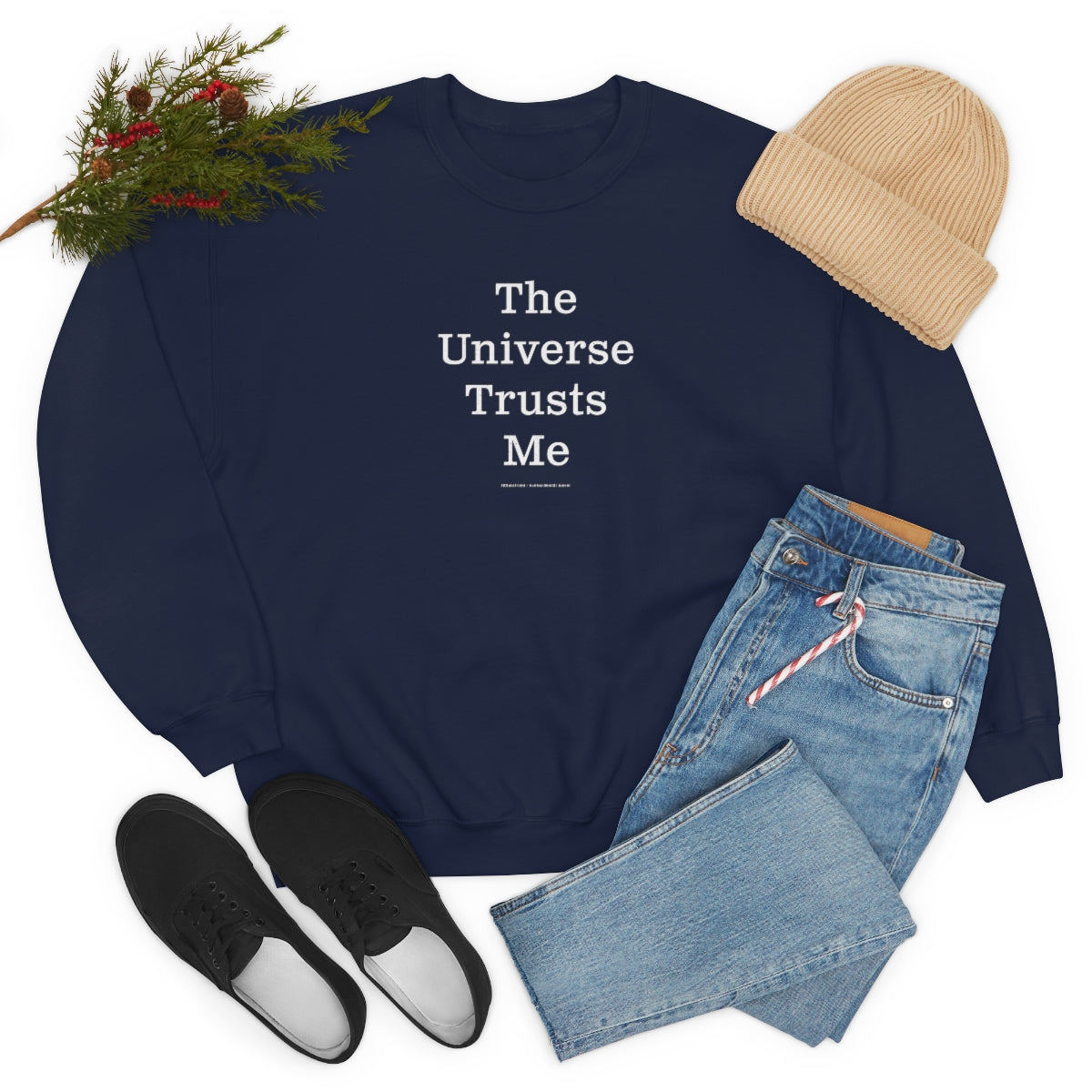 The Universe Trusts Me™ // Unisex Heavy Blend™ Crewneck Sweatshirt