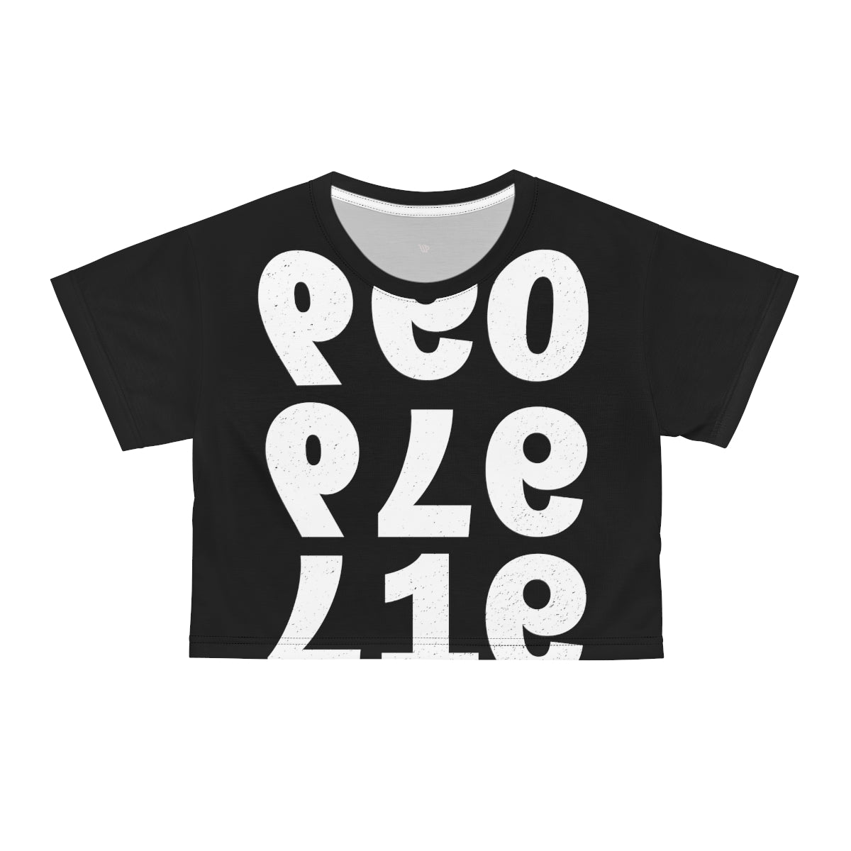 Numbers Don’t (blanca) //  Crop Tee