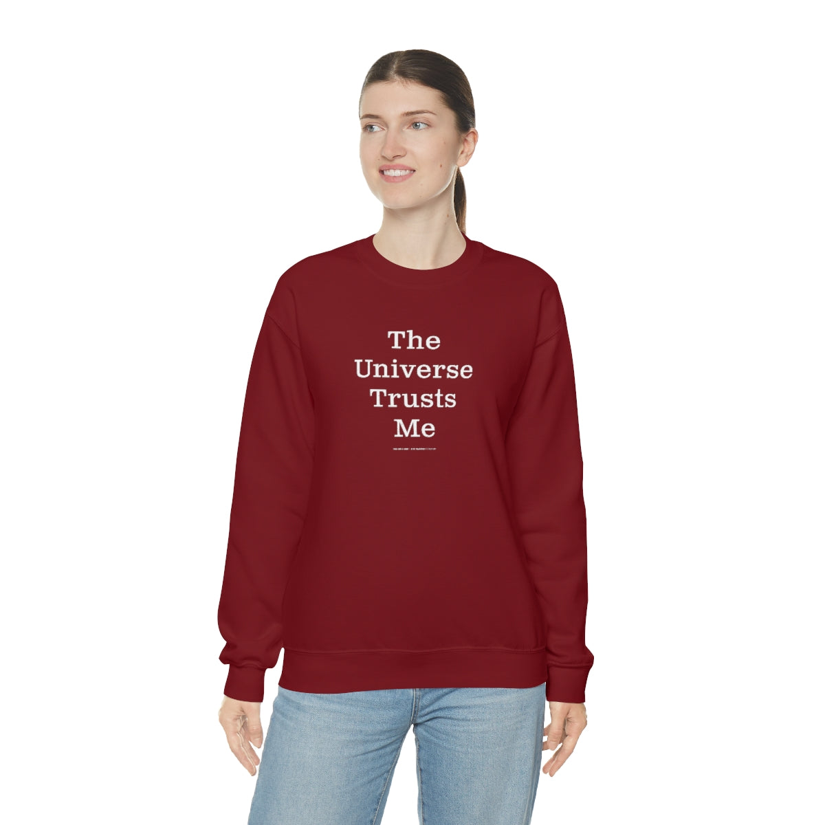 The Universe Trusts Me™ // Unisex Heavy Blend™ Crewneck Sweatshirt