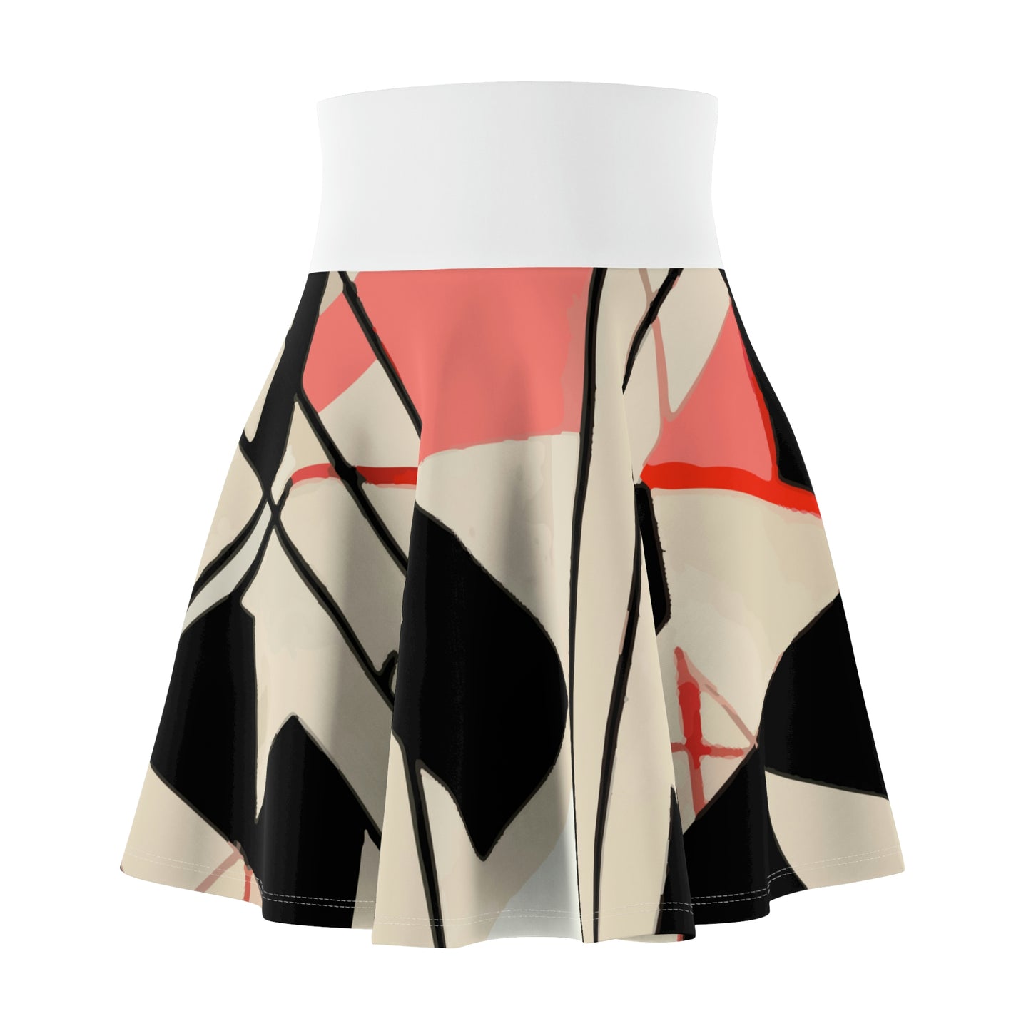 Tribal Mondrian Print // Women's Skater Skirt